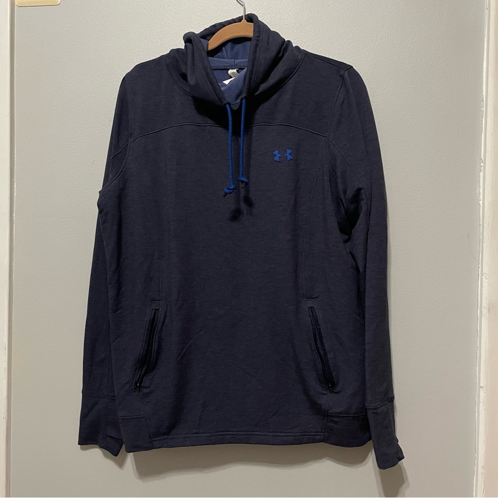 Women’s Under Armour Loose Neck athletic Sweater - Navy Blue XL